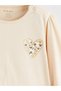 Kalp Printed Baby Girl Blouse and Leggings - 6