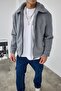 Lined Zippered Oversized Plush Coat - 2