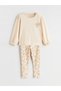 Kalp Printed Baby Girl Blouse and Leggings