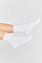 Bamboo Women's Pink Ruffled Elastic-Free Stitch-Free Women's Socks 3-Piece White Socks/Does Not Leave Marks/Does Not Squeeze Socks - 2