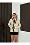 Women's Ecru Stylish Bow and Pearl Button Detailed Knitwear Blouse - 5