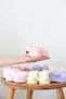 Newborn Knitted Slippers 0-3m Baby Girl Handmade Alize Puffy Baby Soft Booties - 4