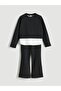 Crew Neck Girls' Sweatshirt and Pants (W5) - 3