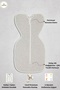 Gray Baby Swaddle Newborn Sleeping Bag (the Purpose of the Newborn Swaddle Is to Make It Narrow)
