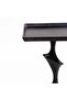 Arabesque Modern Sculptural Accent Side Table | Decorative End Table for Living Room & Bedroom | Artistic Black Finish | 61 x 18.5 x 27 cm - 4