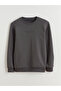 Crew Neck Printed Men's Thick Sweatshirt - 5