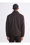 Brown Slim Fit Fur Collar Suede Men's Coat - 5