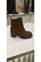 (Beijing) Genuine Leather Serrated Non-Slip Sole Lace-Up-Zipper Boots - 2