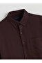 Giyçık Store Den Mürdüm Large Size Regular Fit Long Sleeve Men's Lumberjack Shirt - 2