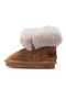 Furly Girls' Furry Zippered Casual Boots 25K Buck3064 Camel - 3