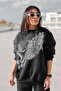 طقم بدلة رياضية للجنسين من Chicago Eagle مطبوع 3 Thread Crew Neck - 3