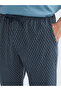 Navy Blue Standard Fit Men's Pajama Bottom - 3