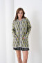 Long Sleeve Stylish Wide Patterned Knitwear Jacket with Front Buttons and Pockets Suitable for Women's Hijab - 3