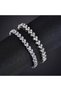 Silver Heart Detailed Zircon Stone Tennis Bracelet – Elegant & Sparkling Design |   Woman |   Stainless Steel - 2