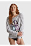 Women's White Cotton Blend Gorjuss Printed Pajama Top