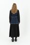 Denim Detailed Belted Long Dress - 32008Elb - Black-Blue - 3