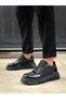 Black Patent Leather Lace-Up Parachute Detailed High Light Sole Style Men's Shoes Tge230393 - 4