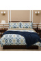 Double Duvet Cover Set with Fitted Sheet Marrakech Cream