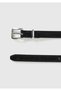 Women's Black Metal Buckle Belt - 2