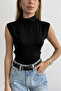 Women's High Neck Sleeveless Blouse - 7
