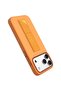 Morphix Silicone GripStand Case for iPhone 17 Pro, Shock-Resistant, Slim Fit – Orange - 5
