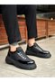 Black Patent Leather Lace-Up Parachute Detailed High Light Sole Style Men's Shoes Tge230393