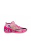 Pink Purple Patterned Unisex Astroturf Football Shoes