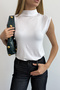 Women's High Neck Sleeveless Blouse - 4