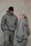 UNISEX 3-YARN BRUSHED INSIDE OVERSIZED COUPLE SPECIAL TRACKSUIT SET (SINGLE) - 2