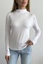 Women's turtleneck long sleeve blouse - 2