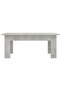 Coffee Table Concrete Grey 100x60x42 cm Engineered Wood - 2
