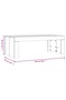 Coffee Table Black 102x50x36 cm Engineered Wood - 3
