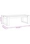 Coffee Table Black 102x50x35 cm Engineered Wood - 3