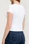 Women's Crew Neck T-Shirt White - 3