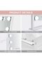 Lighted Vanity Mirror - Hollywood Style Makeup Vanity Mirror with Lights and Touch Button, 3 Color Model, Cosmetic Mirror with 9 Dimmable Bulbs for Dressing Table - 5