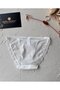 Lucia Japanese Style Cheeky Panties/Slip with Tulle Satin Ribbon Detail on the Back-2858 - 5