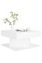 Coffee Table White 57x57x30 cm Engineered Wood - 2