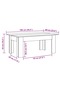 Coffee Table Concrete Grey 100x60x42 cm Engineered Wood - 3