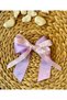 Ribbon Model Lilac Color Handmade Two Pieces Buckles for Children or Adults - 5