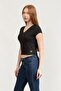 Women's Crew Neck T-Shirt Black - 2