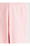 Özmarka New Season Pink Ribbed Spanish Style Baby Girl Leggings - 3
