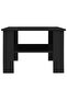 Coffee Table Black 60x60x42 cm Engineered Wood - 2