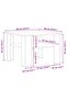 Coffee Table Black 60x60x42 cm Engineered Wood - 3