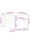 Coffee Table White 60x60x42 cm Engineered Wood - 3