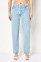 Women Boyfriend Fit Washed Non Stretchable Jeans, Light Blue