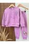 Paw Patrol Pattern Pink 100% Cotton Girls' Top and Bottom Set - 2