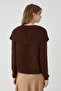 Kayin Cardigan with Lace-Up Collar Brown - 3