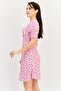Women Floral Print Mini Dress, Multicolor - 2