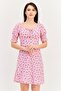Women Floral Print Mini Dress, Multicolor