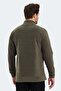 Daily Comfortable Fleece Hooded Sweatshirt Khaki - 2